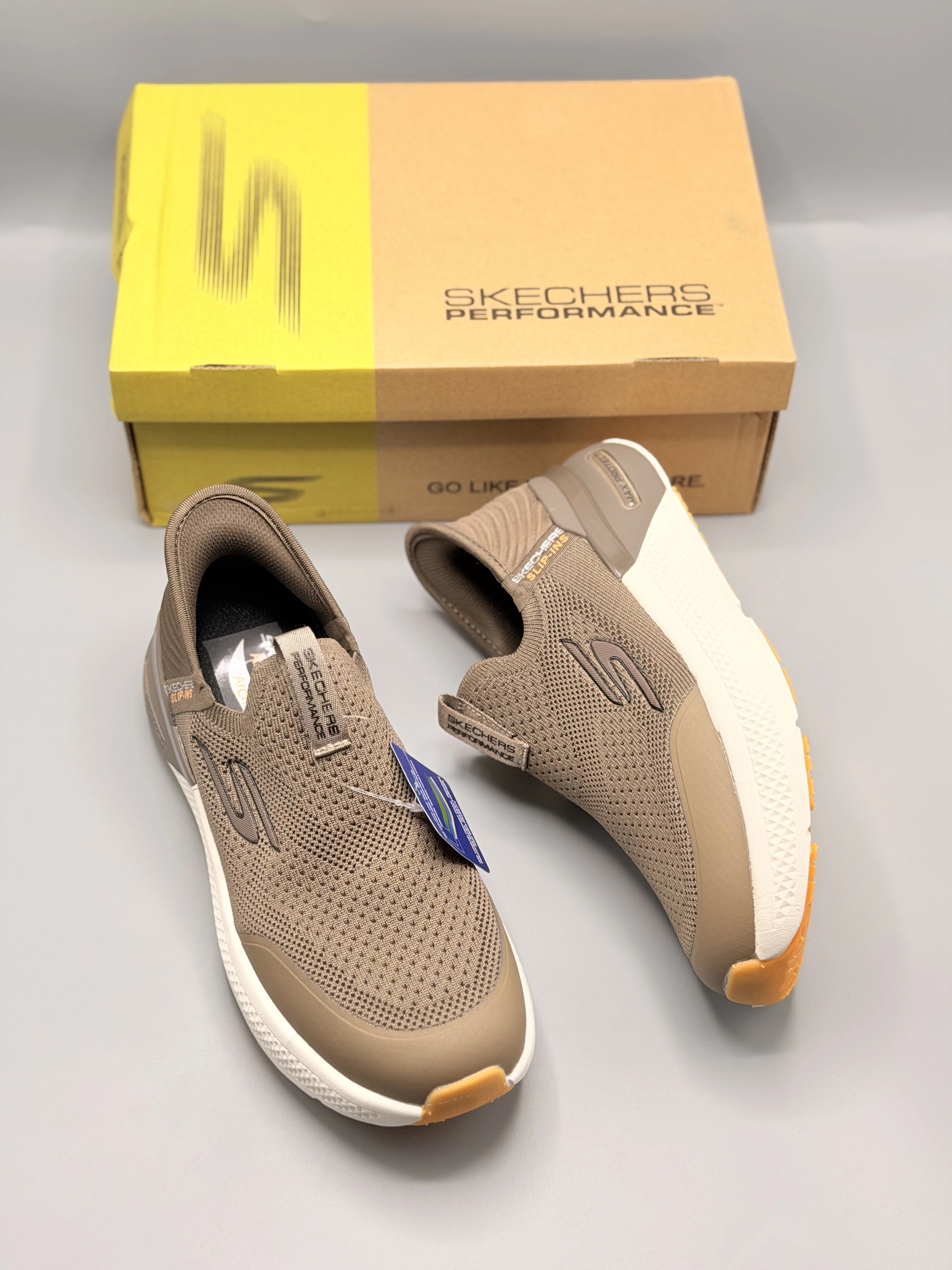 Skechers Go RUN Elevate 2.0 Slip-Ins Brown Running & Walking Shoes