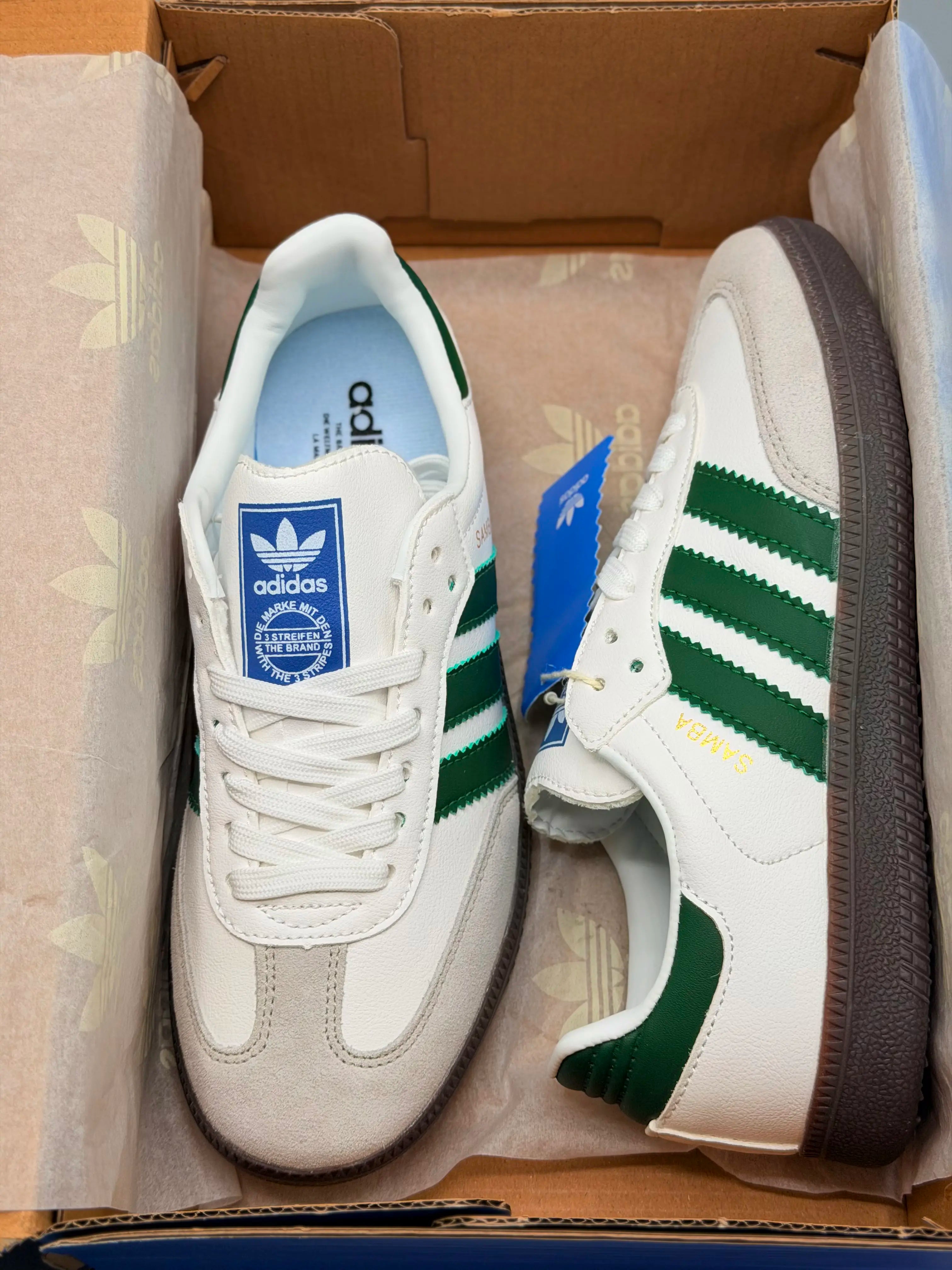 Adidas Samba OG Green Striped For Men & Women