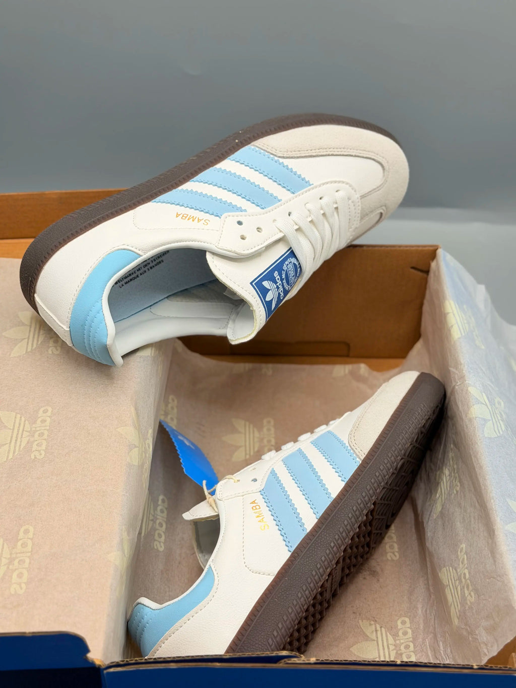 Adidas Samba OG Sky Blue Striped For Men & Women
