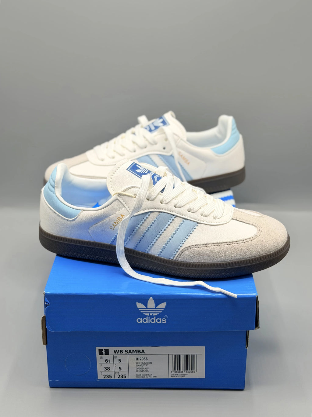 Adidas Samba OG Sky Blue Striped For Men & Women
