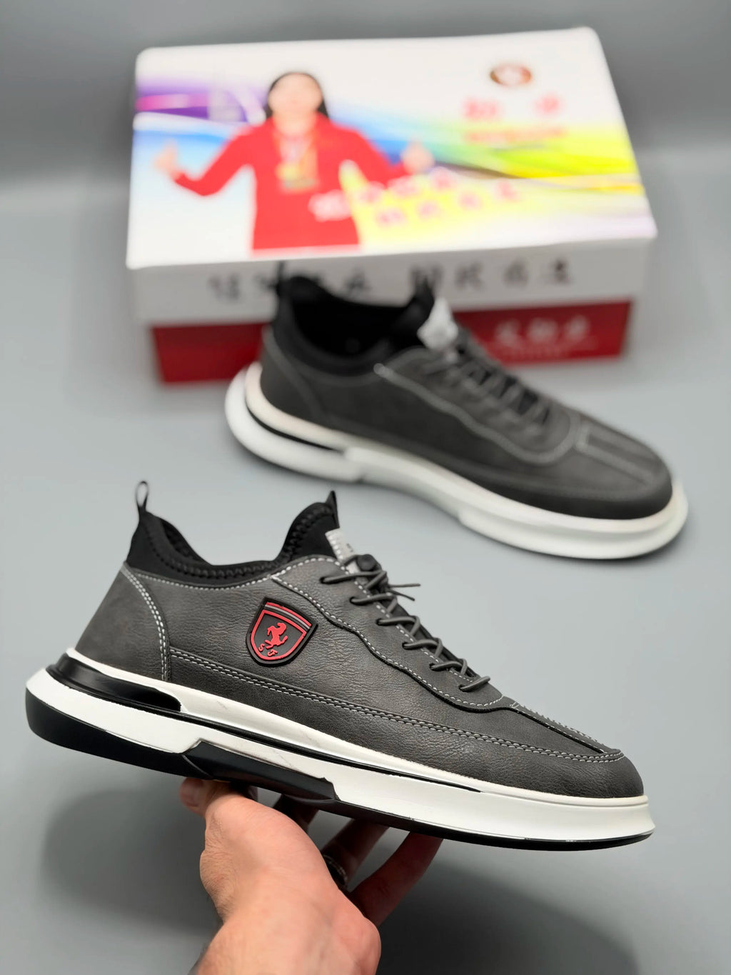 Stylish Men’s Chunky Sneakers – Breathable Everyday Casual Shoes