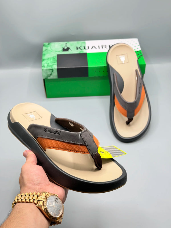 Kuairen Slides – Grey Beige