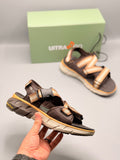 Ultra Go All Day Comfort Sandals with Adjustable Buckle Straps Brown - Kixons Store
