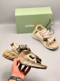 Ultra Go All Day Comfort Sandals with Adjustable Buckle Straps Khaki - Kixons Store