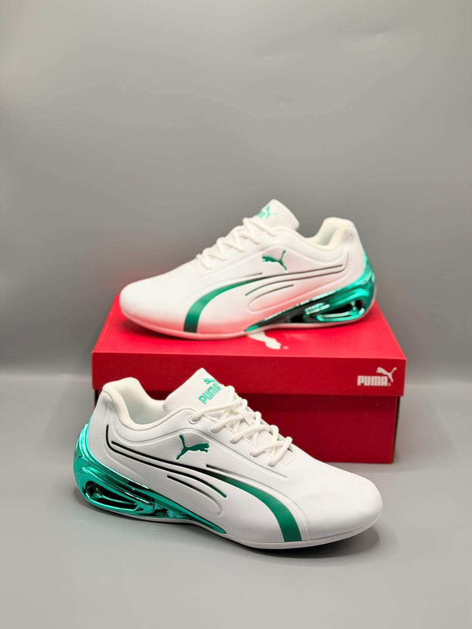 Puma Culb Klassica White Green Suede - Premium Edition