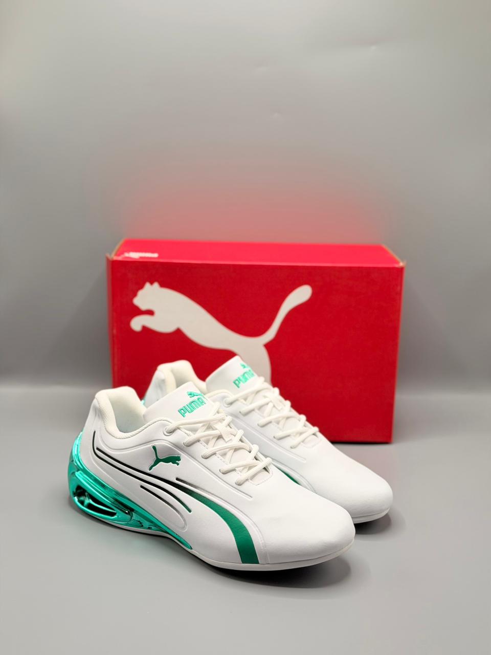 Puma Culb Klassica White Green Suede - Premium Edition