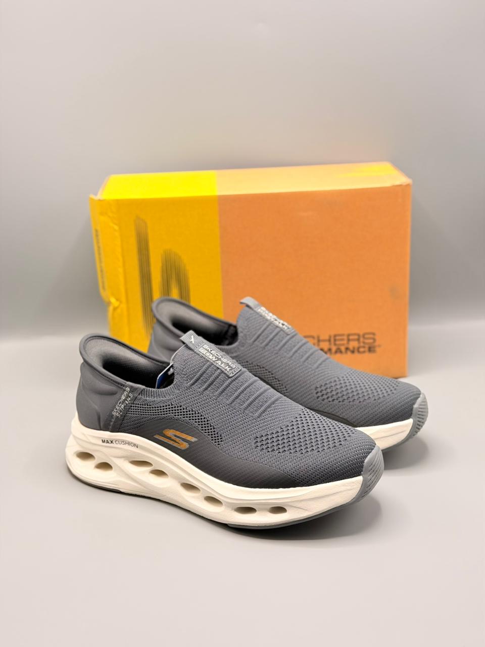 Sketchers Slip Ins Handsfree For Men With Max Cushioning Technology Gray