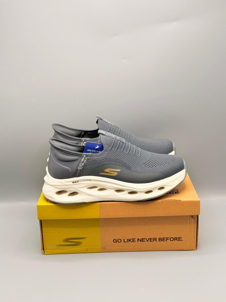 Sketchers Slip Ins Handsfree For Men With Max Cushioning Technology Gray