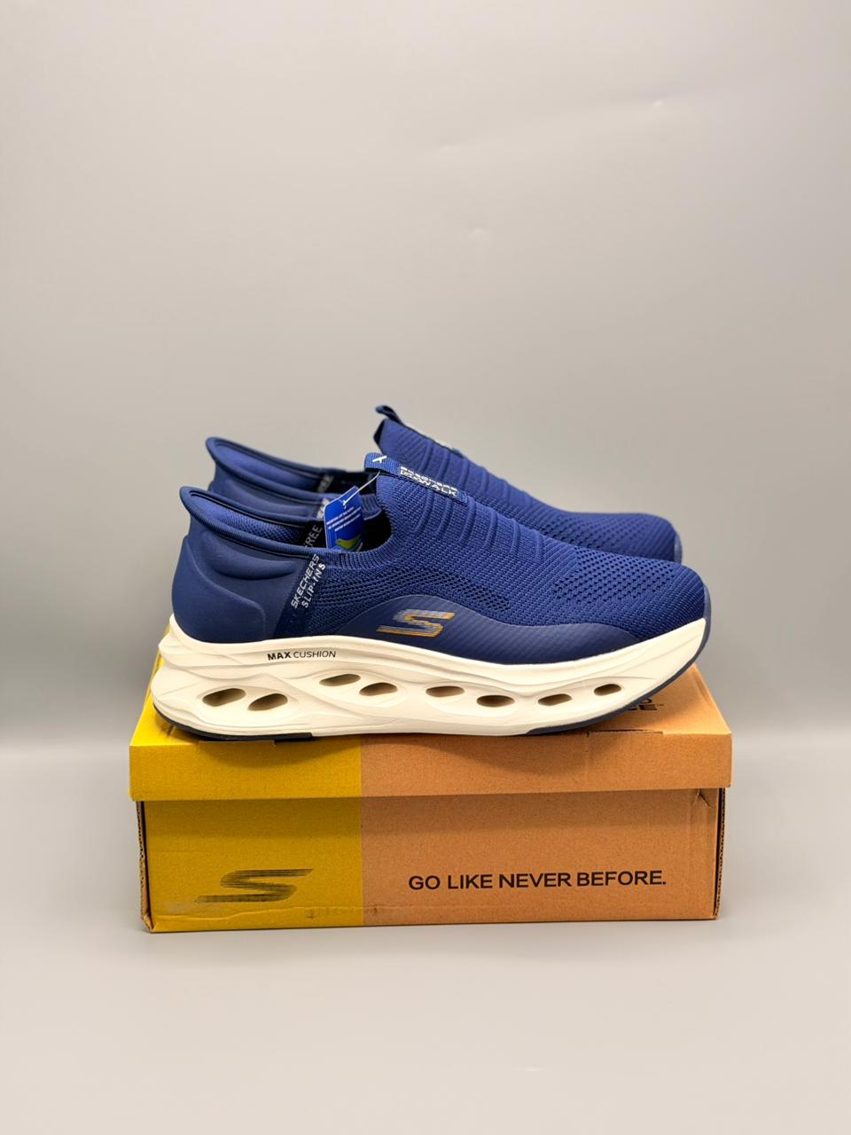 Sketchers Slip Ins Handsfree For Men With Max Cushioning Technology Blue
